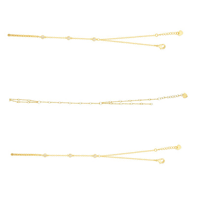 TikTok Shop Viral Hand Chain Bundle : 3 Piece Hand Chain Bundle - EVRYJEWELS