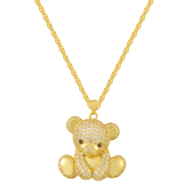 Teddy Bear Necklace - EVRYJEWELS